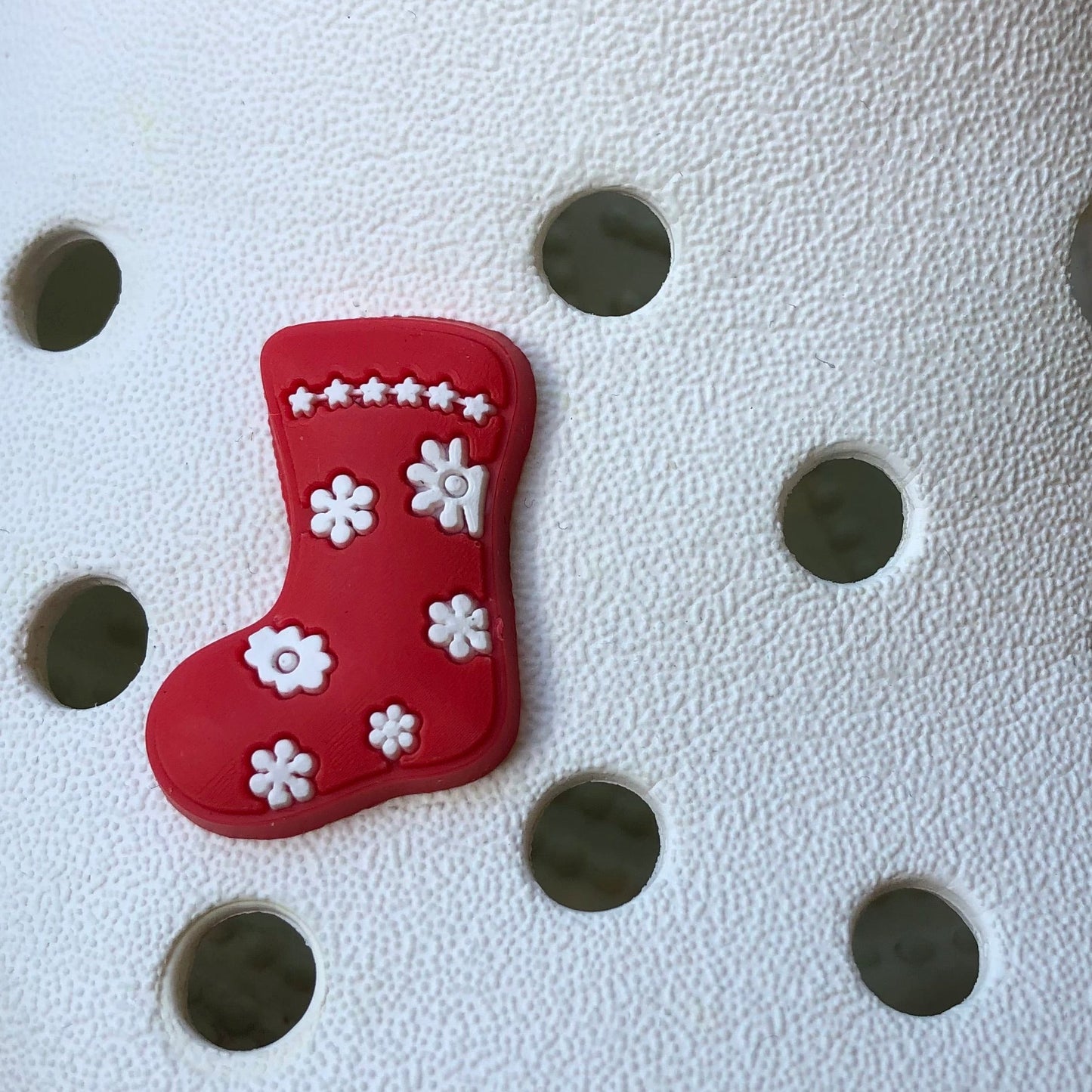 Red Snow Flake Stocking