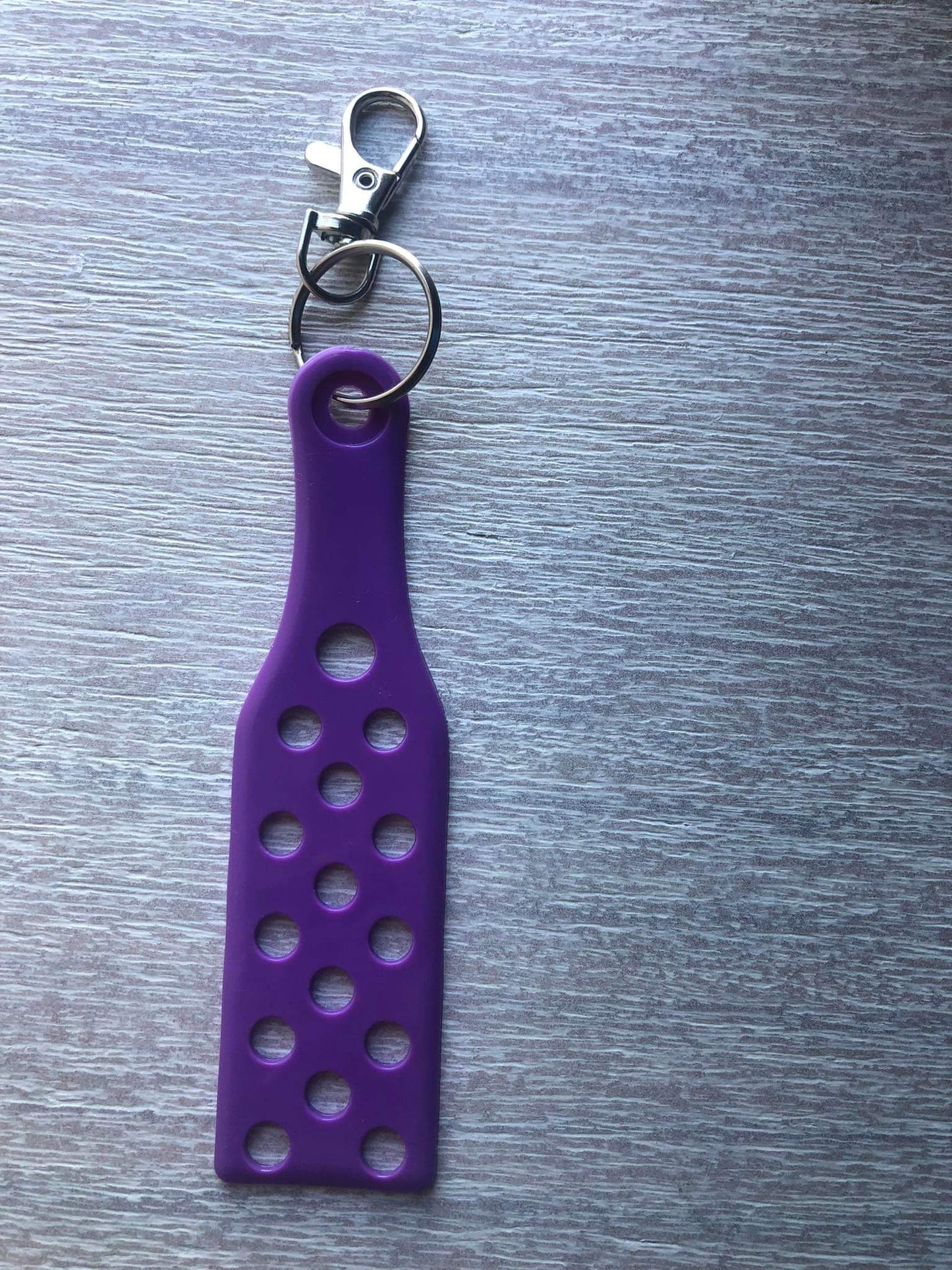 Purple bag tag