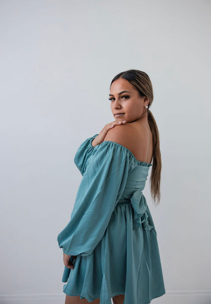 Alexus Teal Dress