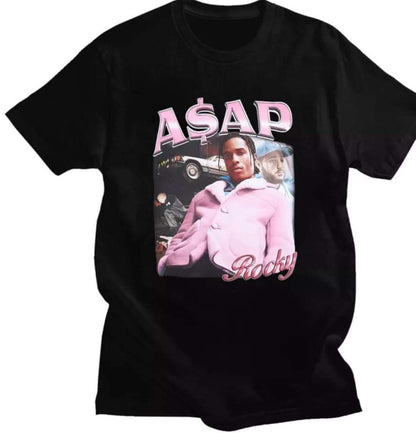 Black A$ap Rocky Graphic Tee